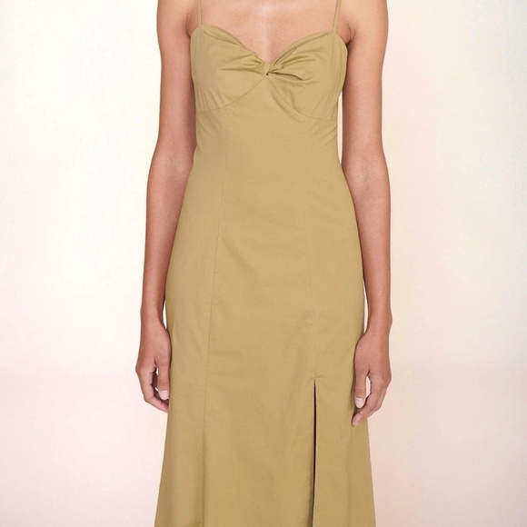 Staud NATALY DRESS KHAKI - Picture 1 of 7